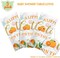 Little Cutie Tablecloth Orange Fruit Party Supplies Little Cutie is on The Way Disposable Plastic Table Cover for Citrus Baby Shower Birthday Tangerine Decoration, 54 x 108 Inches(3 Pack)